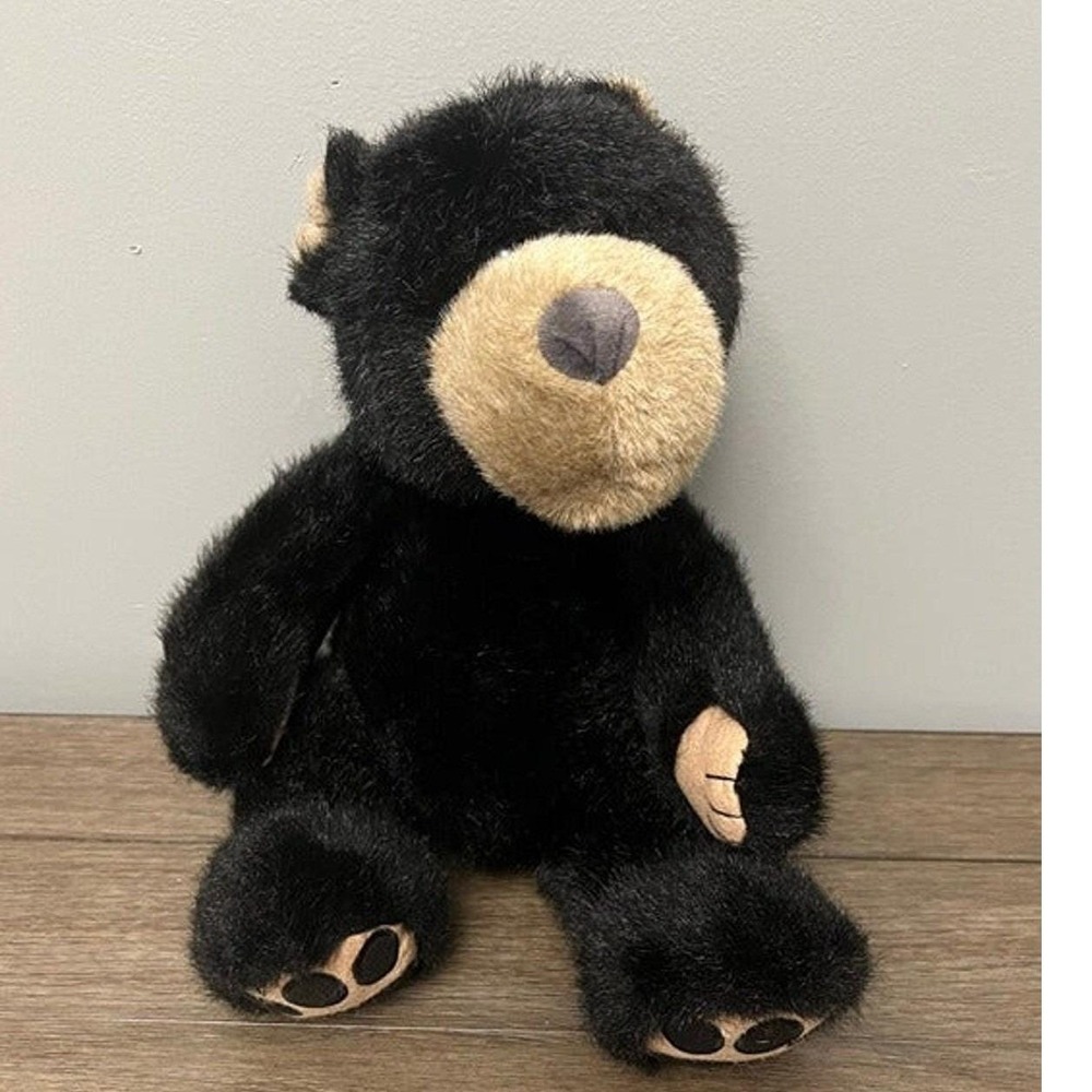 Boyds Collection Black Bear Plush Stuffed Animal Shaggy Teddy Bear Vintage 2004